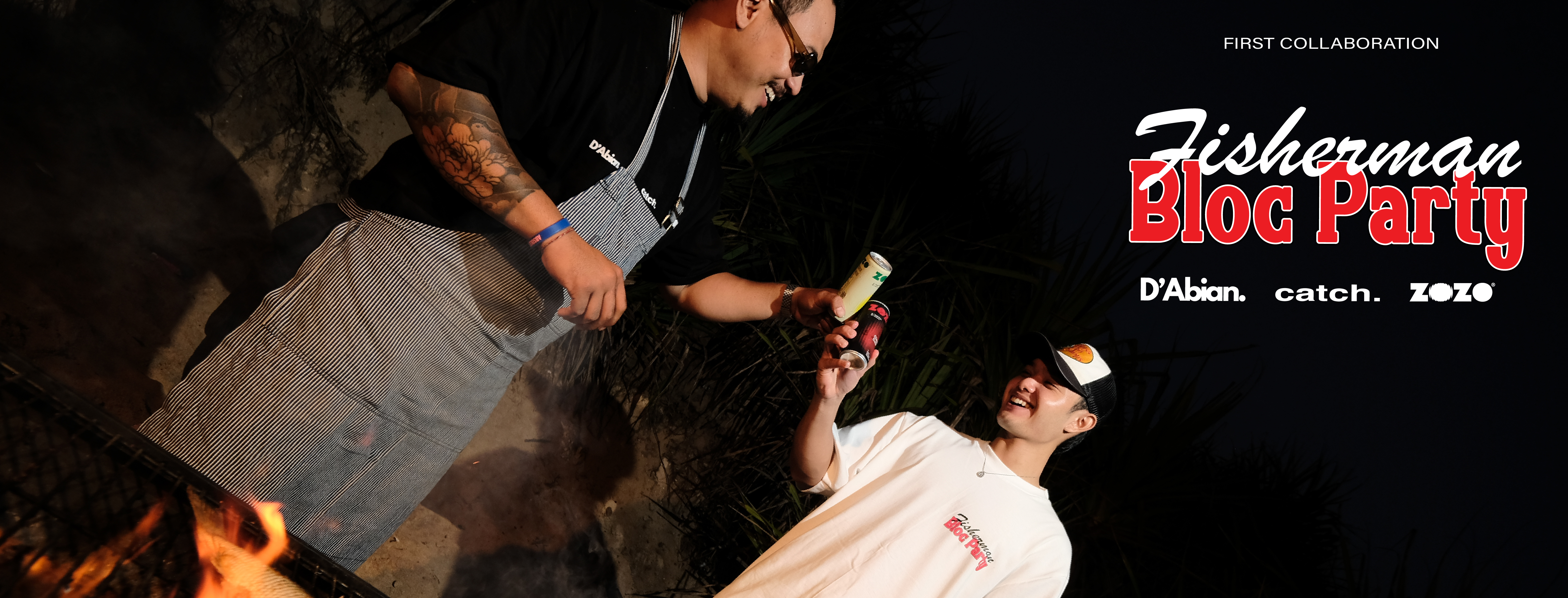 First collaboration: Fisherman Bloc Party by D'Abian, catch, and ZOZO.